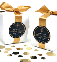 Load image into Gallery viewer, Navy Baptism Christening Gloss Stickers