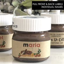 Load image into Gallery viewer, Personalised Nutella Label Stickers