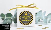 Load image into Gallery viewer, Construction Birthday Party Pop Top Labels
