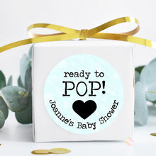 Load image into Gallery viewer, Ready to Pop Baby Shower Stickers