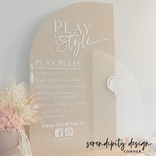 Load image into Gallery viewer, Jumping Castle Play Rules Sign