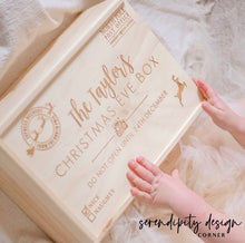 Load image into Gallery viewer, Personalised Christmas Keepsake Box. 1st December Box. Christmas Eve Box