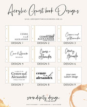 Load image into Gallery viewer, Acrylic Guest Book | Wedding Guest Book