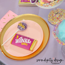 Load image into Gallery viewer, Willy Wonka Birthday Party Chocolate Wrappers