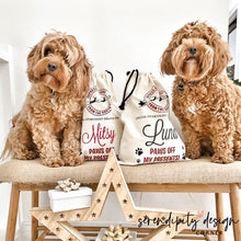 Load image into Gallery viewer, Personalised Christmas Pet Santa Sacks - Dog / Cat