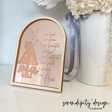 Load image into Gallery viewer, Daily Affirmations Mirrored Frame | Kids Daily Affirmations Fairy Decor ©