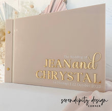 Load image into Gallery viewer, acrylic guest book wedding
