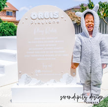 Load image into Gallery viewer, Jumping Castle Soft Play - Play Rules Sign with white base