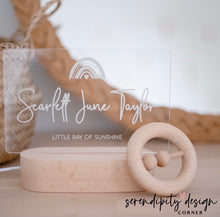 Load image into Gallery viewer, Personalised Rainbow Night Light (LED)