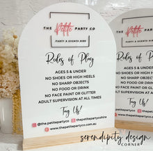 Load image into Gallery viewer, Jumping Castle Soft Play - Play Rules Sign