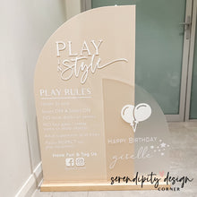 Load image into Gallery viewer, Play Rules Jumping Castle Sign