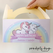 Load image into Gallery viewer, Unicorn Party Treat Favour Boxes