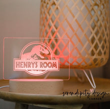 Load image into Gallery viewer, Jurassic Park Decoration - Dinosaur Night Light - Boys Night Light