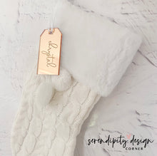 Load image into Gallery viewer, Stocking Name Tag