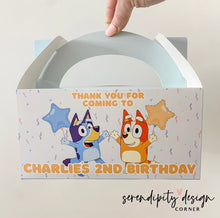 Load image into Gallery viewer, Bluey Party Treat Favour Boxes