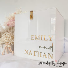 Load image into Gallery viewer, Personalised Acrylic Wishing Well | Acrylic Wishing Well | Acrylic Wedding Wishing Well