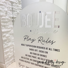 Load image into Gallery viewer, Play Rules Jumping Castle Bouncing Castle Soft Play Business Sign