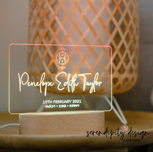 Load image into Gallery viewer, Personalised Zodiac Star Sign Night Light (LED)