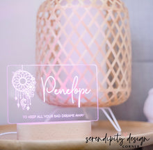 Load image into Gallery viewer, Kids Bedroom Decor, Dreamcatcher Night Light