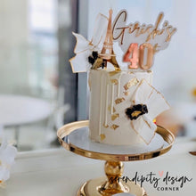 Load image into Gallery viewer, Double Layered Acrylic Cake Topper