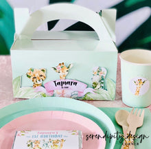 Load image into Gallery viewer, Safari Jungle 3D Party Treat Favour Boxes