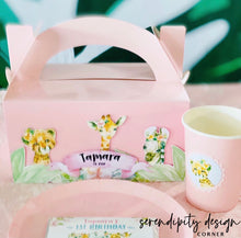 Load image into Gallery viewer, Safari Jungle 3D Party Treat Favour Boxes