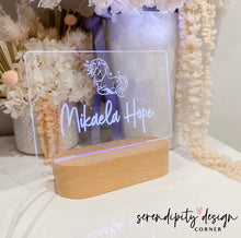 Load image into Gallery viewer, Personalised Unicorn Night Light (LED)