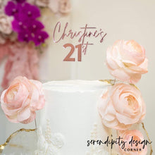 Load image into Gallery viewer, Double Layered Acrylic Cake Topper