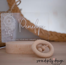 Load image into Gallery viewer, Personalised Dreamcatcher Night Light (LED)