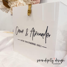 Load image into Gallery viewer, Personalised Acrylic Wishing Well | Acrylic Wishing Well | Acrylic Wedding Wishing Well