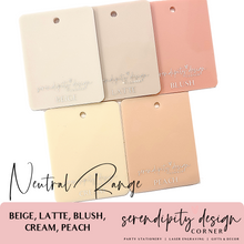 Load image into Gallery viewer, Peach & Rose Gold Bedroom Sign | Name Sign Decor | Baby Announcement Plaque