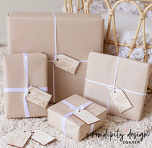 Load image into Gallery viewer, Something you need, want, wear, read, do and share tags - Wooden Engraved Gift Tags