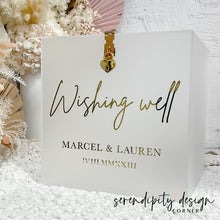 Load image into Gallery viewer, Frosted Clear Card Acrylic Wishing Well ©