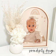 Load image into Gallery viewer, Daily Affirmations Mirrored Frame | Kids Daily Affirmations Rainbow Decor ©