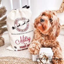 Load image into Gallery viewer, Personalised Christmas Pet Santa Sacks - Dog / Cat