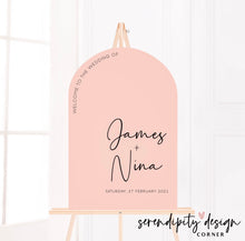 Load image into Gallery viewer, A1 Wedding Arch Welcome Sign