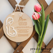 Load image into Gallery viewer, Personalised Mother's Day Wooden Sign | Mum Plaque | 1st Mother's Day
