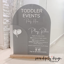 Load image into Gallery viewer, Jumping Castle Soft Play - Play Rules Sign - Double Slot