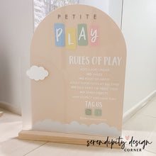 Load image into Gallery viewer, Jumping Castle Soft Play - Play Rules Sign - Double Slot