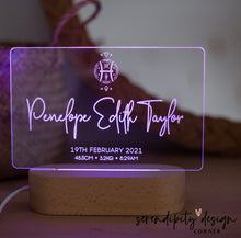 Load image into Gallery viewer, Personalised Zodiac Star Sign Night Light (LED)