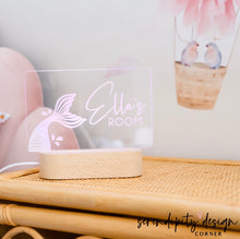 Load image into Gallery viewer, Personalised Mermaid Night Light (LED)