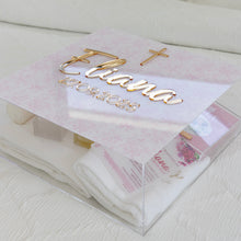 Load image into Gallery viewer, Printed Acrylic Baptism Box - Bow
