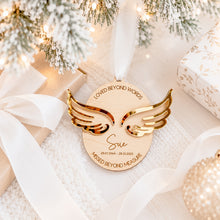 Load image into Gallery viewer, Christmas Tree Memorial Wing Ornament
