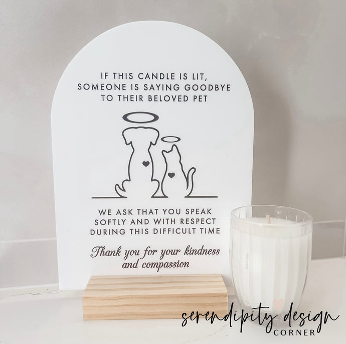 Vet Goodbye Sign | Veterinarian Pet Goodbye Sign