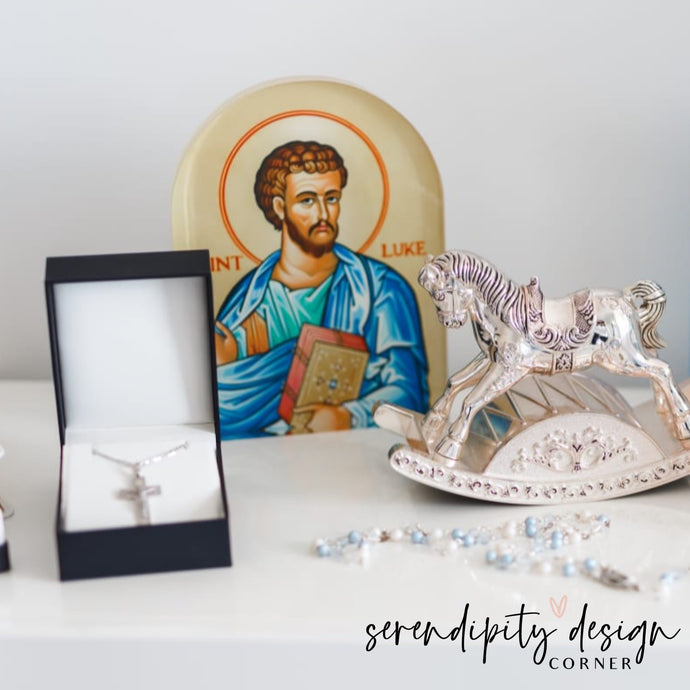Religious Acrylic Arch Blocks | Baptism Favour