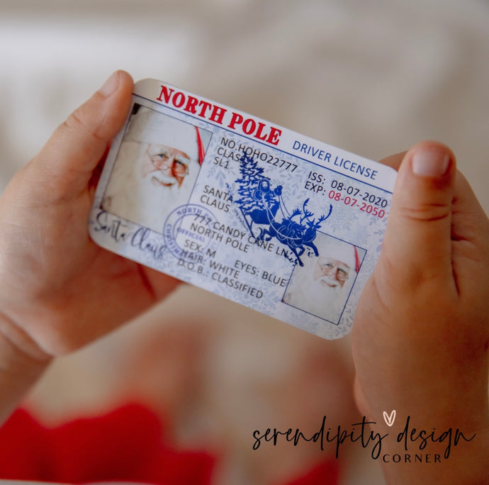 Santa ID Card | Santa Lost Drivers Licence
