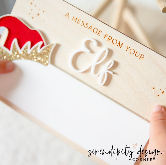 Elf on the shelf writable message board | A message from your Elf board