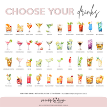 Load image into Gallery viewer, His &amp; Hers Signature Cocktail Menu
