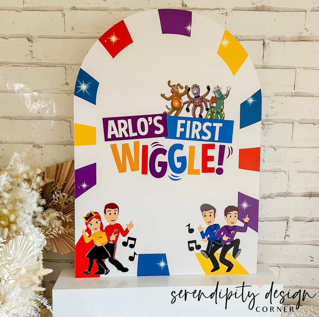 The Wiggles Birthday Party Welcome Sign A1 Size