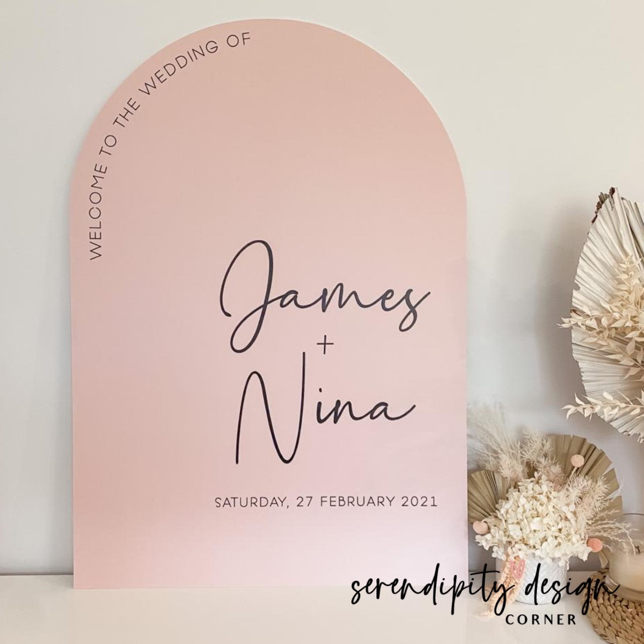 A1 Wedding Arch Welcome Sign – Serendipity Design Corner